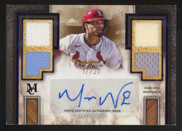 2025 Topps Museum Masyn Winn Signature Amethyst Quad Patch Auto /20 #SPQRA-MW