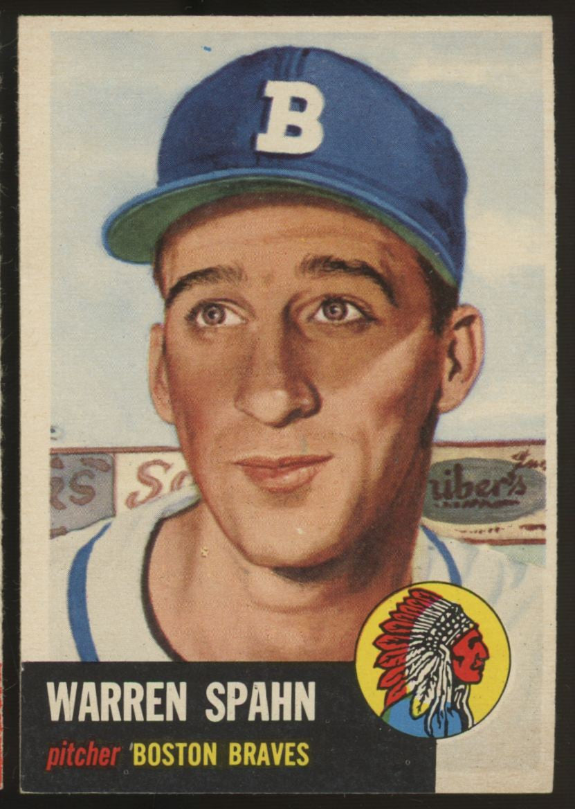 1953 Topps Warren Spahn #147 EX