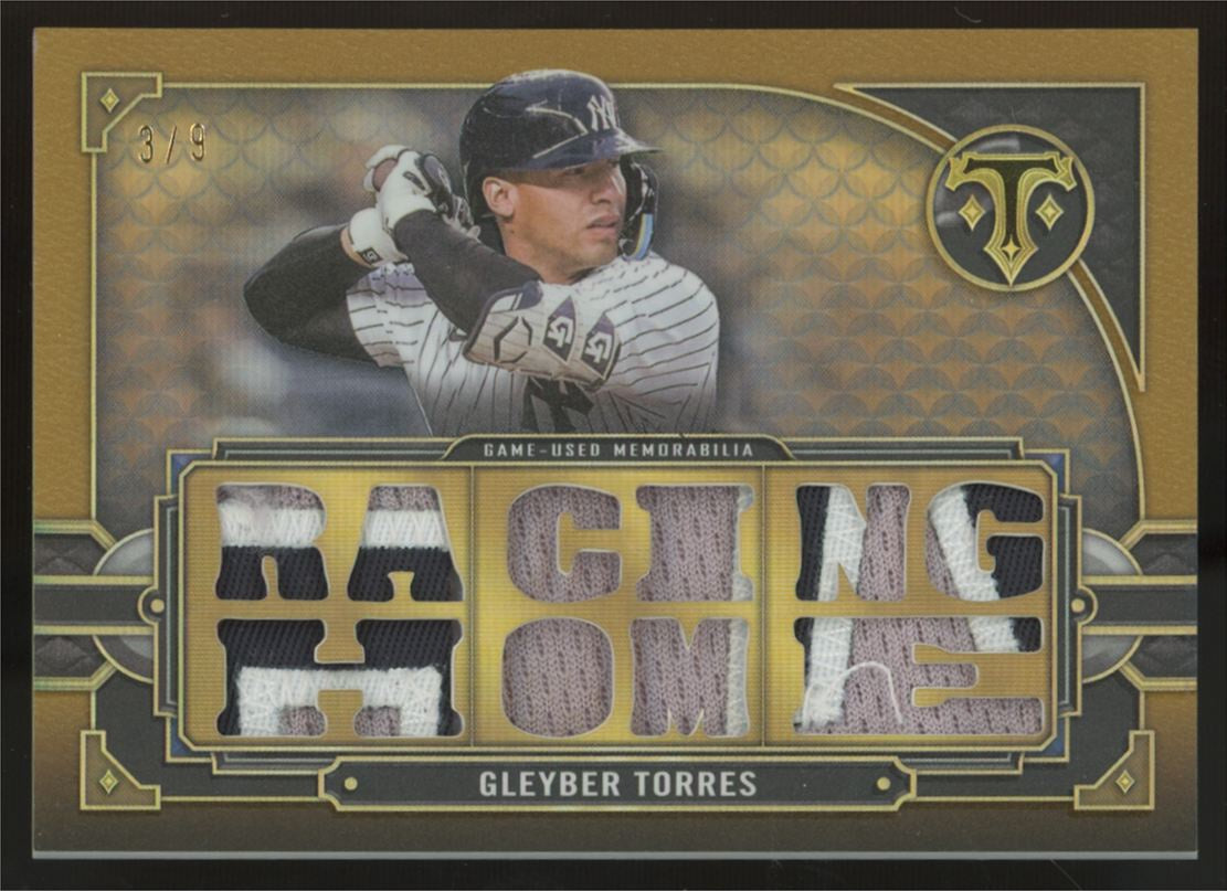 2022 Topps Triple Threads Gleyber Torres Threads Relics Gold Patch /9 #TTR-GT2