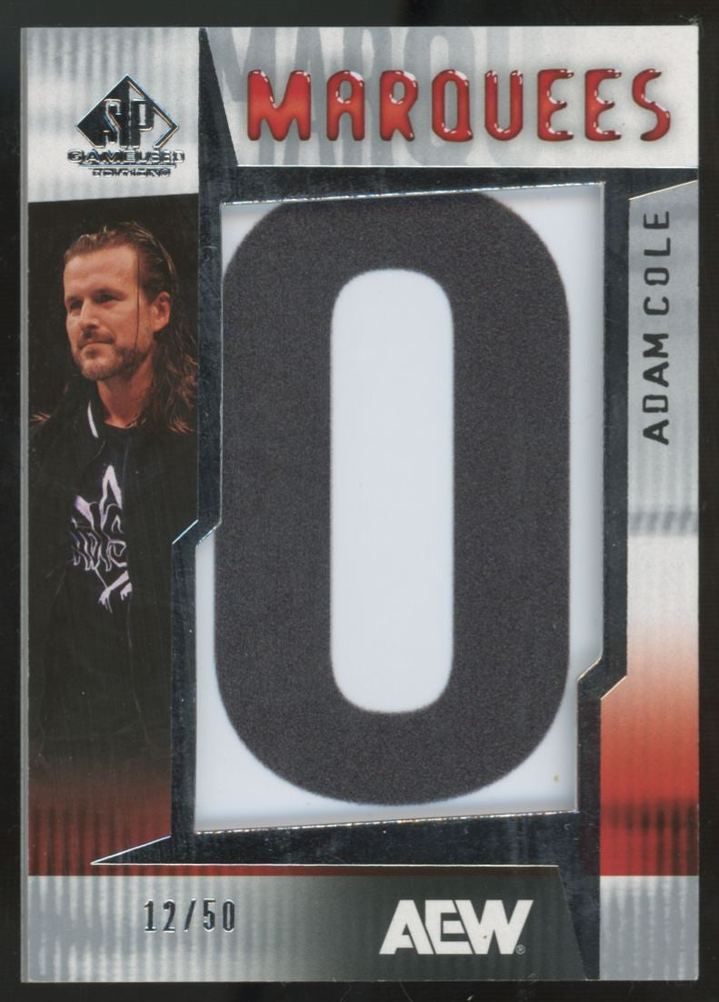 2025 Upper Deck SP Game Used AEW Adam Cole Marquees Patch /50 #MQ-AC