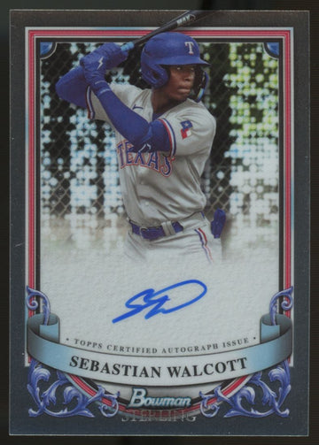 2024 Bowman Sterling Baseball Sebastian Walcott Auto #PA-SW