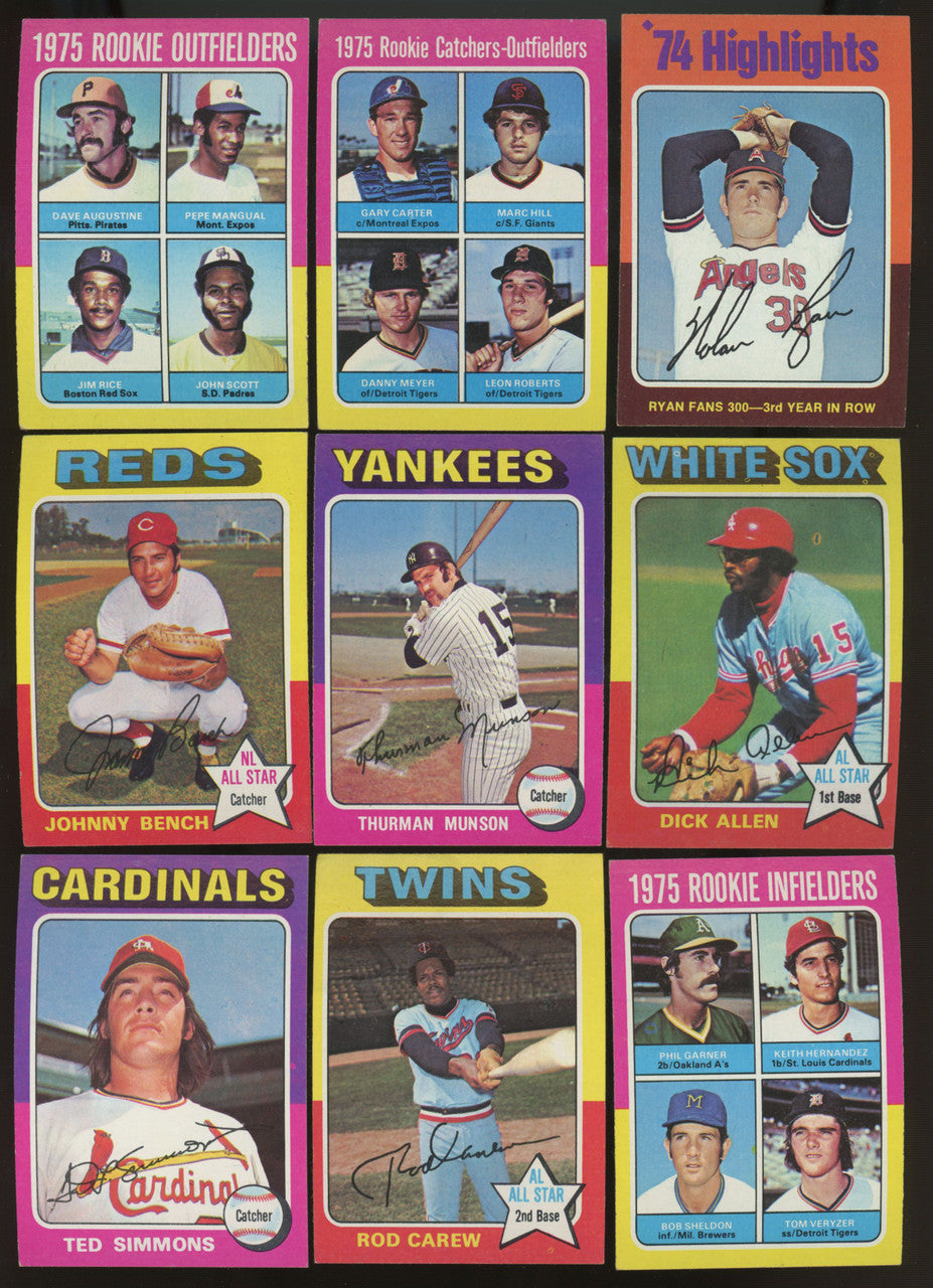 1975 Topps Baseball Complete Set (660) EX/MT-NM