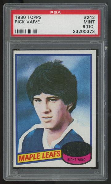 1980-81 Topps Rick Vaive RC #242 PSA 9 (OC)