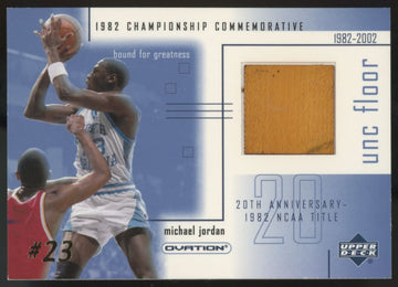2001-02 Upper Deck Ovation Michael Jordan UNC Floor Relic #MJF5