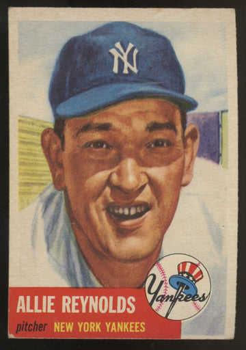1953 Topps Allie Reynolds #141 VG/EX
