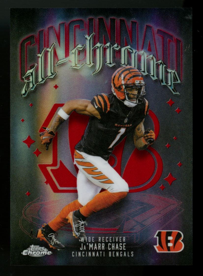 2025 Topps Chrome Ja'Marr Chase Red All-Chrome /5 #ACT-5