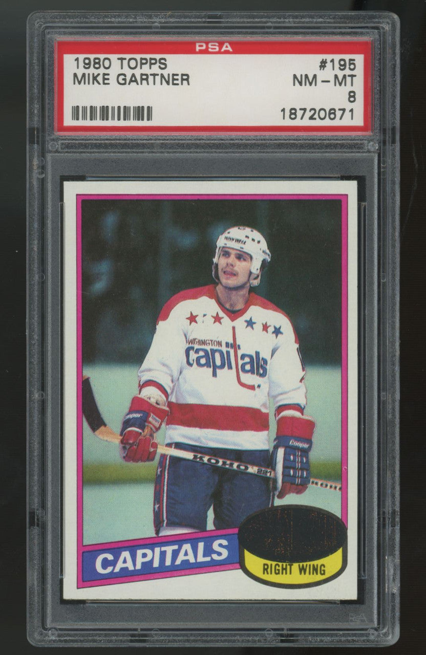 1980-81 Topps Mike Gartner RC #195 PSA 8
