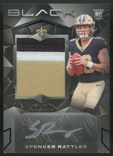 2024 Panini Black Spencer Rattler RC Patch Auto RPA /249 #203