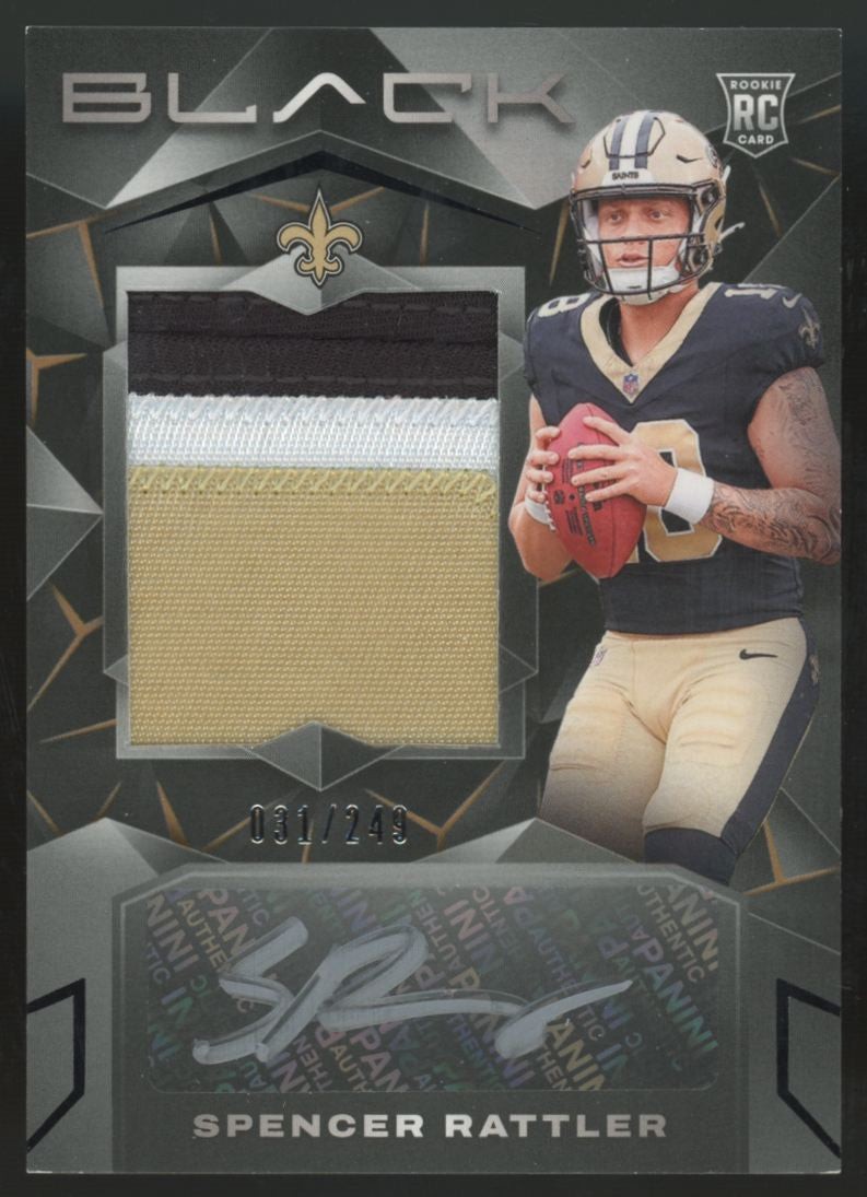 2024 Panini Black Spencer Rattler RC Patch Auto RPA /249 #203