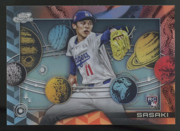 2025 Topps Chrome Cosmic Roki Sasaki RC Planetarium SSP #P-15
