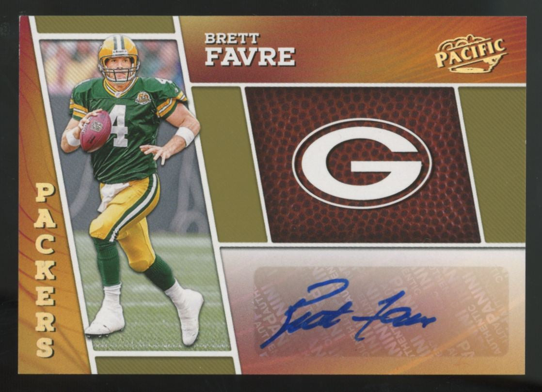2024 Panini Encore Brett Favre Gold Pacific Penmanship Auto /10 #PP-BFR