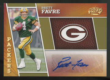 2024 Panini Encore Brett Favre Gold Pacific Penmanship Auto /10 #PP-BFR