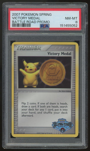 2007 Pokemon Victory Medal Spring Battle Road Promo PSA 8