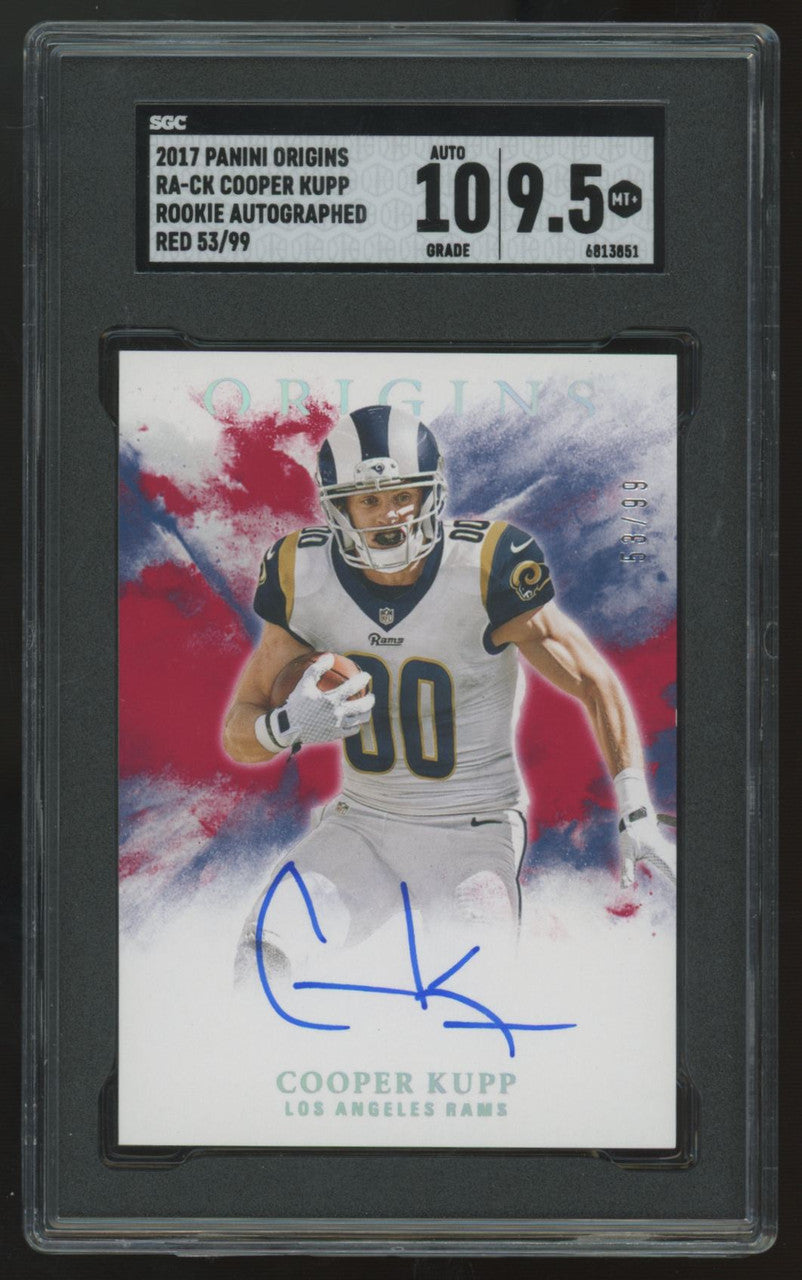 2017 Panini Origins Cooper Kupp RC Red Auto /99 #RA-CK SGC 9.5 10