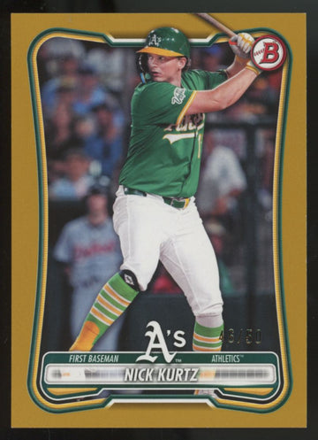 2026 Bowman Nick Kurtz Gold Border /50 #10