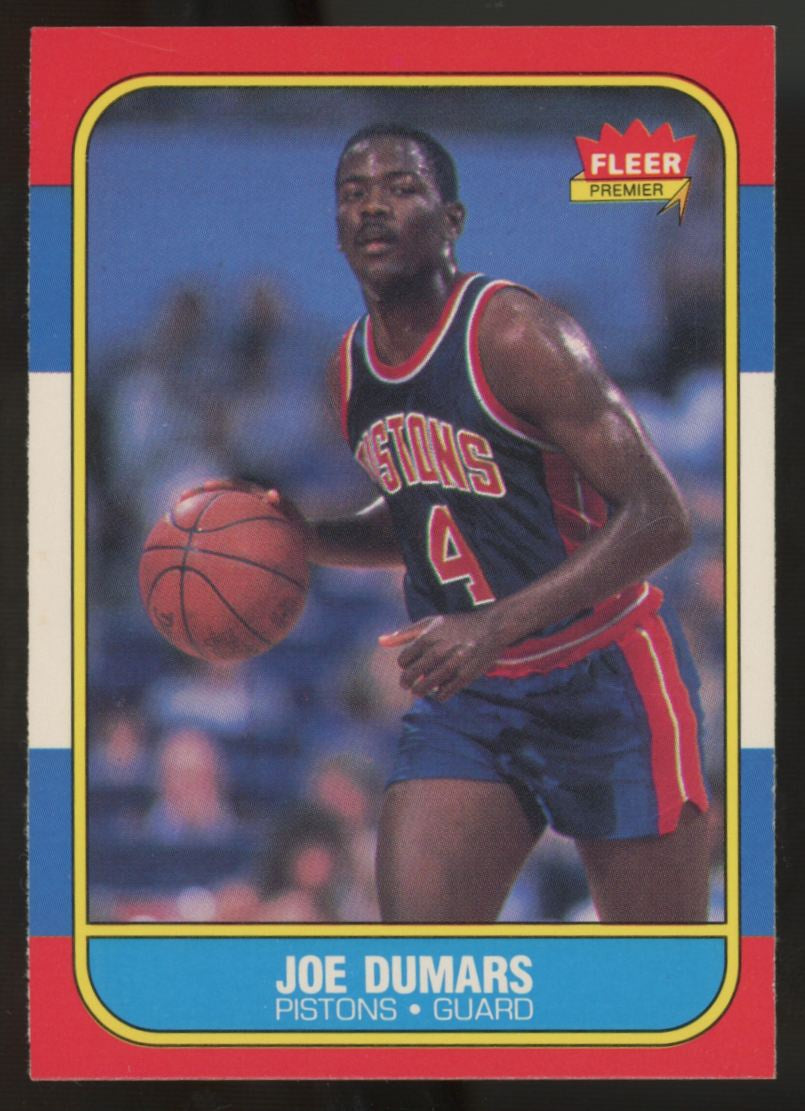 1986-87 Fleer Premier Joe Dumars RC #27 NM-MT