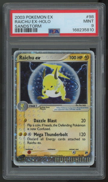 2003 Pokemon Raichu ex Sandstorm Holo #98 PSA 9