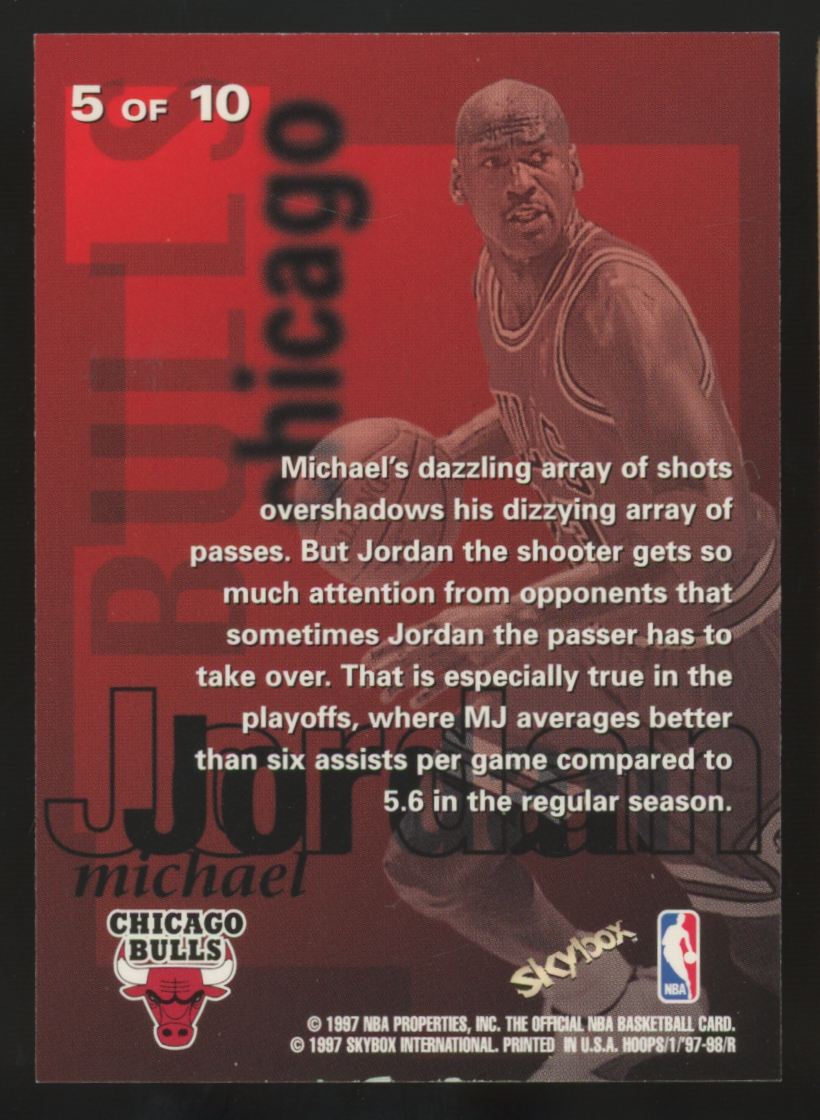 1997-98 Skybox NBA Hoops Michael Jordan Dish N Swish #5