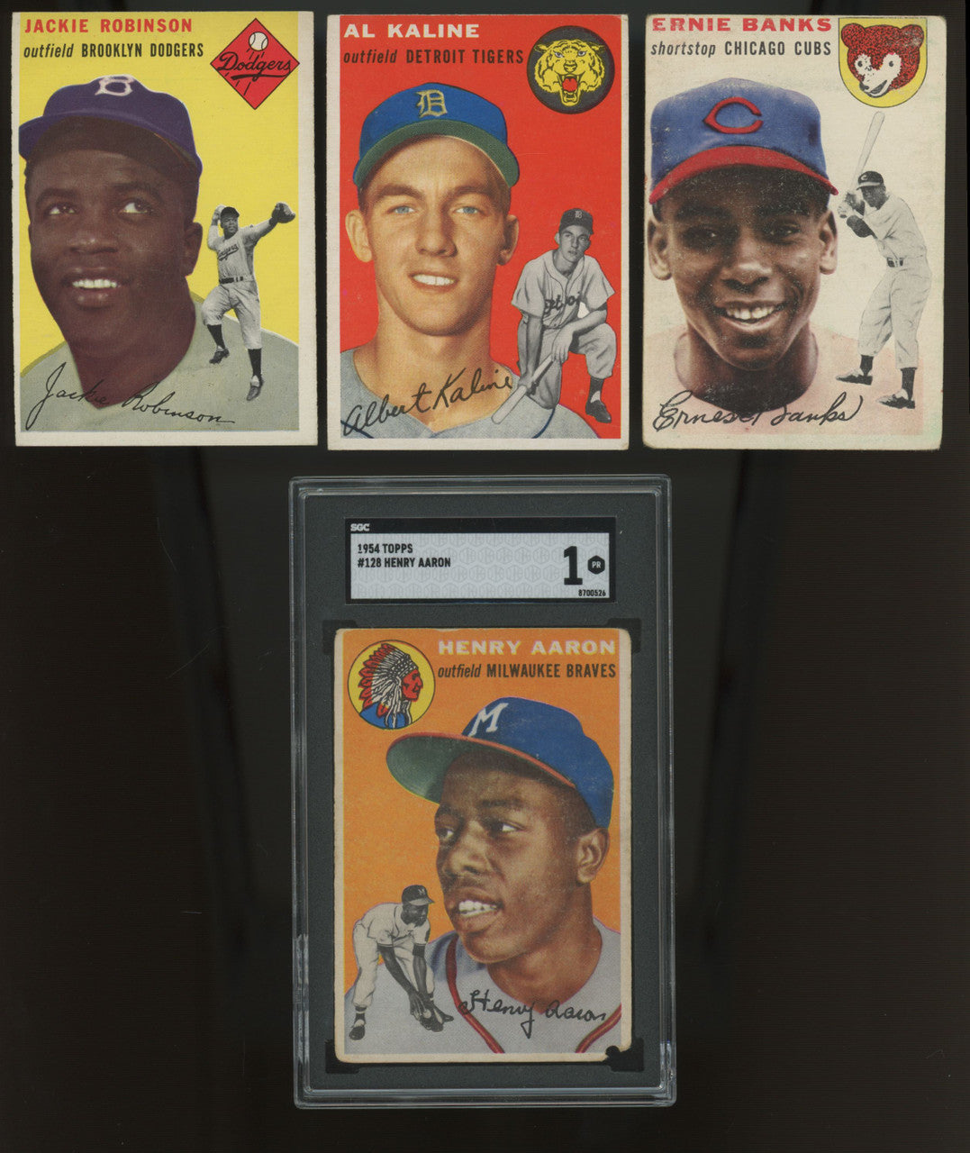 1954 Topps Baseball Complete Set (250) Overall VG-EX w/ Graded