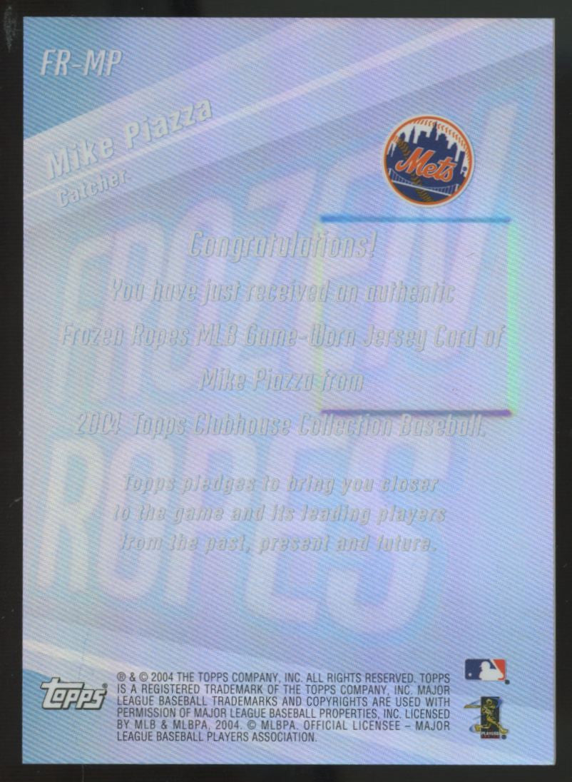 2004 Topps Clubhouse Mike Piazza Frozen Ropes Patch /50 #FR-MP