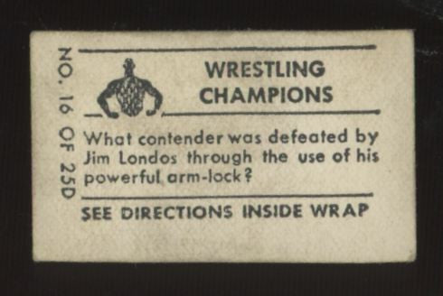 1948 Topps Magic George Calza Wrestling Champions #16 F/G