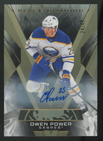 2025-26 Upper Deck Black Diamond Owen Power Auto /49 #BDB-OP