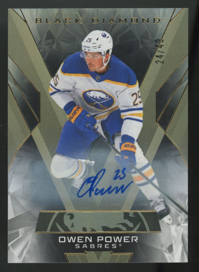 2025-26 Upper Deck Black Diamond Owen Power Auto /49 #BDB-OP