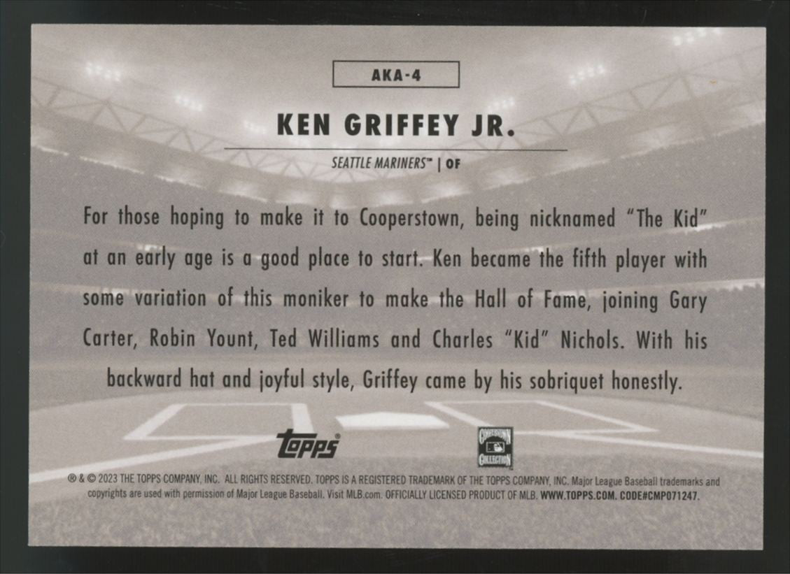 2023 Topps Update Ken Griffey Jr. "AKA" #AKA-4