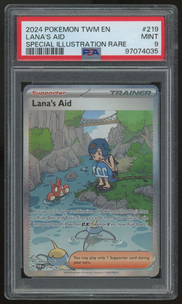 2024 Pokemon Lana's Aid Twilight Masquerade Special Illustration Rare #219 PSA 9