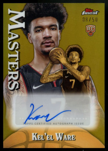 2024-25 Topps Finest Kel'el Ware RC Gold Masters Auto /50 #MA-KW
