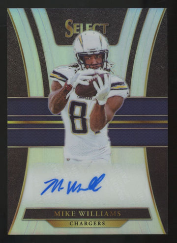 2017 Panini Select Mike Williams RC Auto Prizm /25 #RS-MW