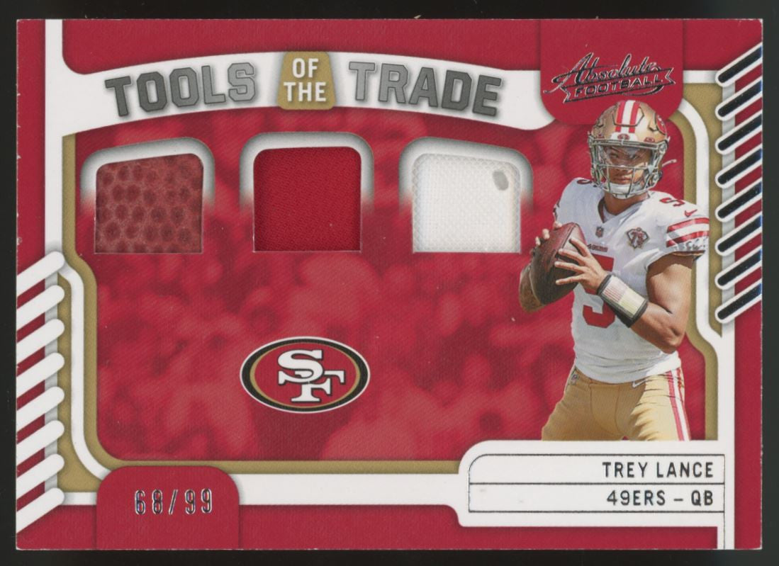 2022 Absolute Trey Lance Tools of the Trade Triple Relic /99 #TTT-7
