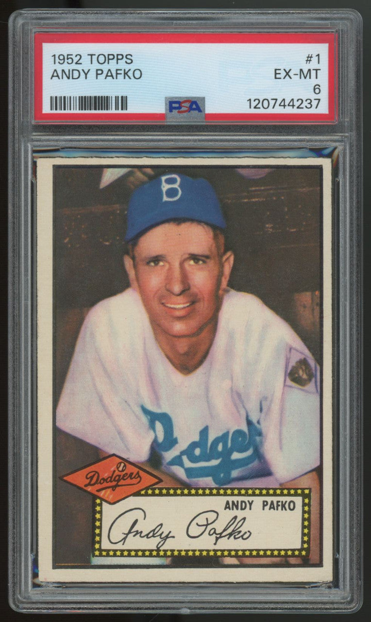 1952 Topps Andy Pafko (Red Back) #1 PSA 6