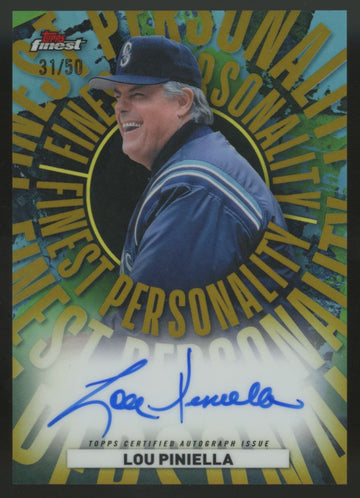 2026 Topps Finest Lou Piniella Personality Gold Auto /50 #FPA-LP