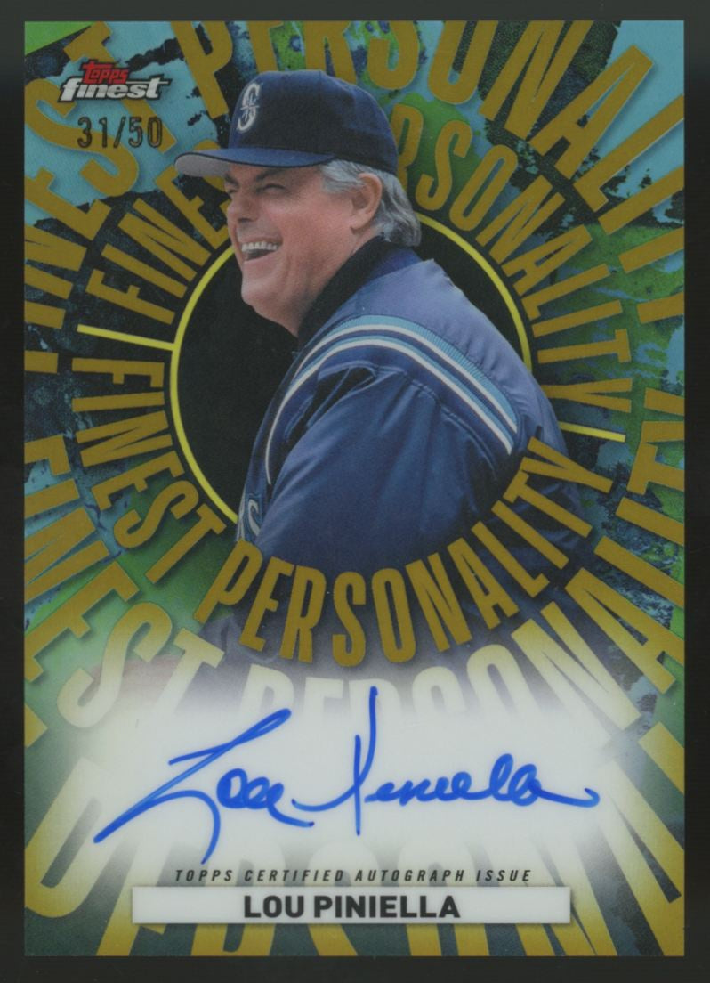 2026 Topps Finest Lou Piniella Personality Gold Auto /50 #FPA-LP