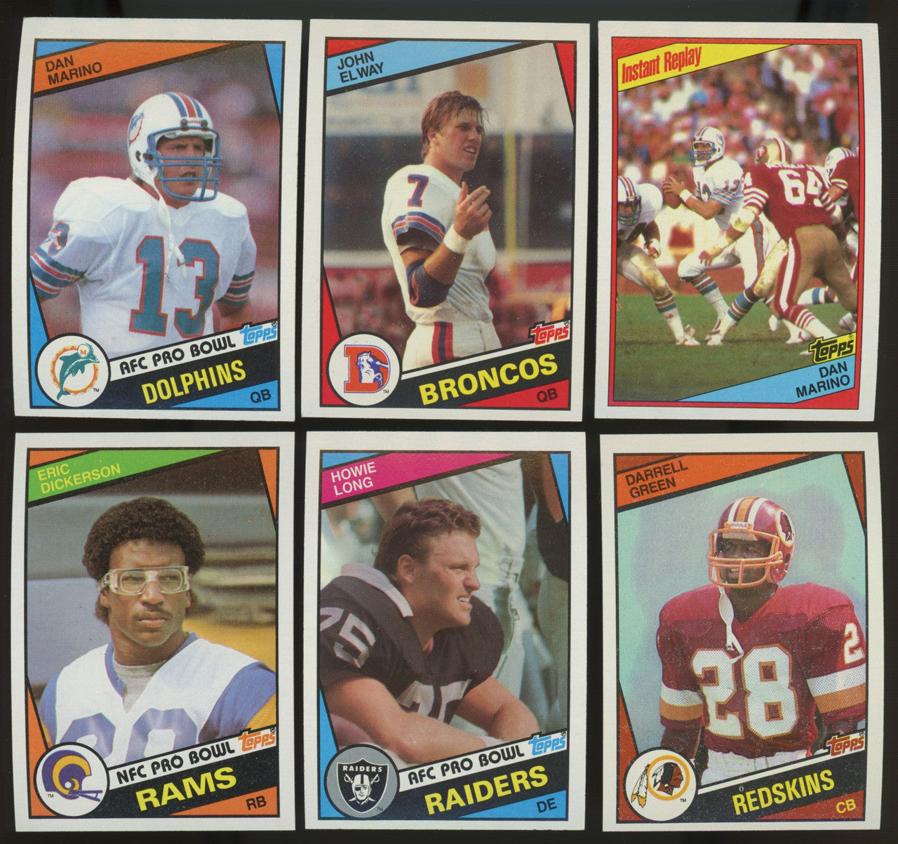 1984 Topps Football Complete Set (396) Elway Marino RC NM Overall