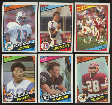 1984 Topps Football Complete Set (396) Elway Marino RC NM Overall