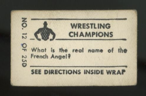 1948 Topps Magic Maurice Tillet Wrestling Champions #12 Poor