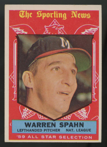 1959 Topps Warren Spahn All Star #571 VG/EX