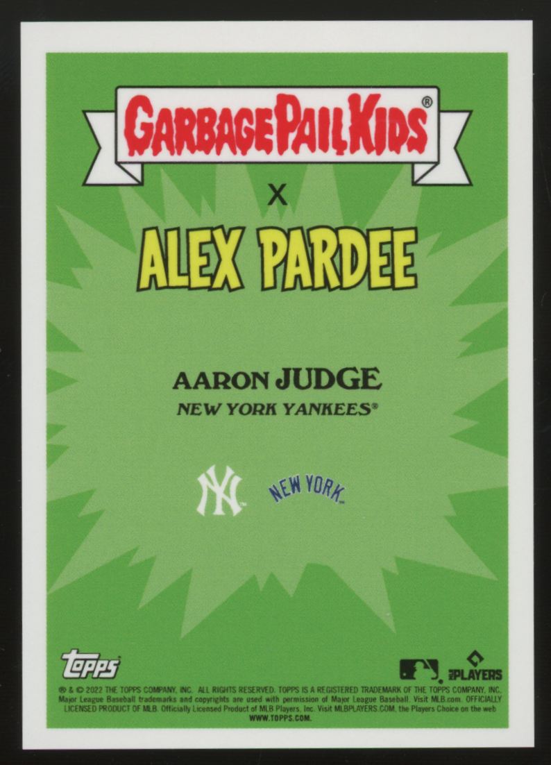 2022 Topps Garbage Pail Kids X MLB Aaron Sludge #4a