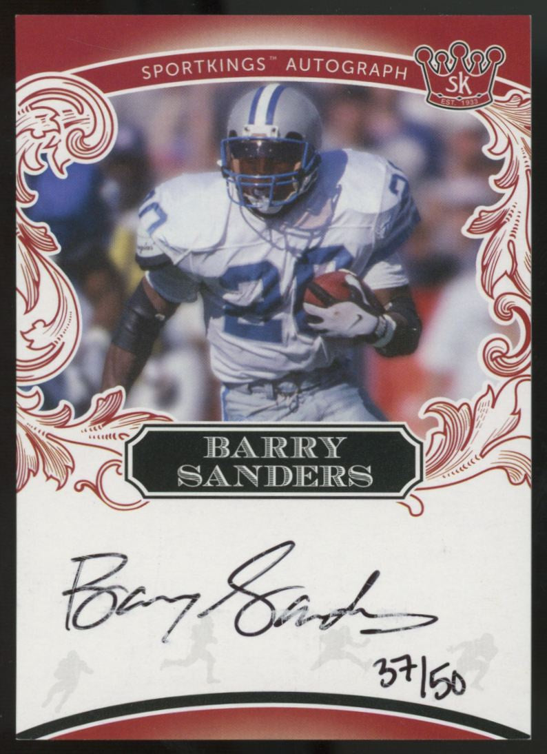 2023 Sportkings Barry Sanders Auto /50 #A115