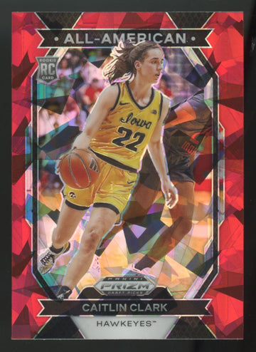 2024 Panini Prizm Draft Caitlin Clark RC All-American Red Ice #23