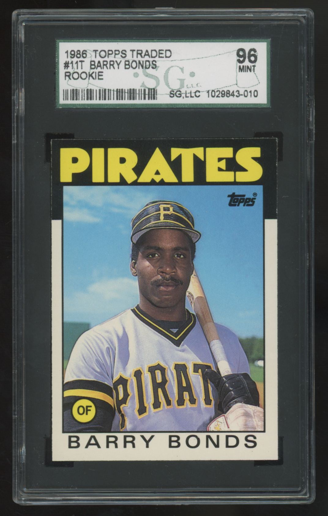 1986 Topps Traded Barry Bonds RC #11T SGC 9