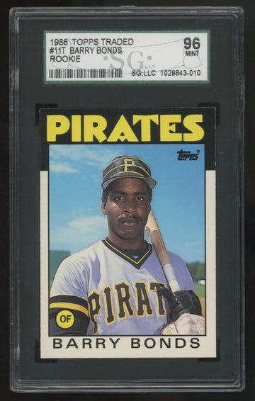 1986 Topps Traded Barry Bonds RC #11T SGC 9