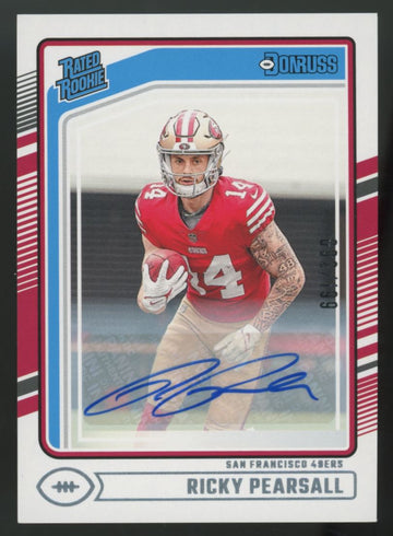 2024 Panini Donruss Ricky Pearsall Rated Rookie Auto /199 #318