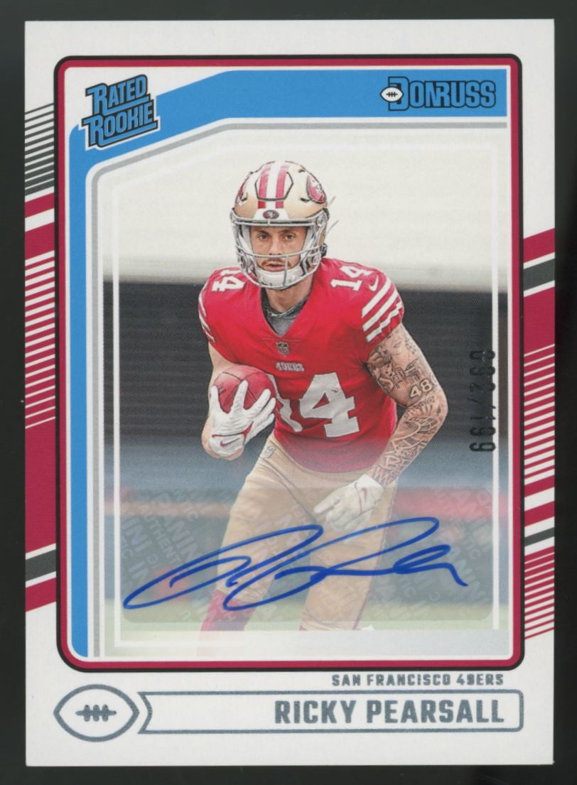 2024 Panini Donruss Ricky Pearsall Rated Rookie Auto /199 #318