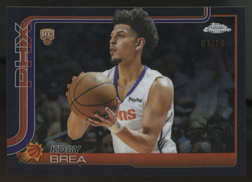 2025-26 Topps Chrome Koby Brea RC Black Refractor /10 #292