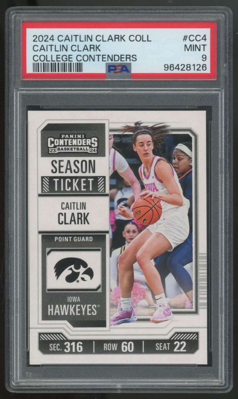 2024 Caitlin Clark Collection College Contenders #CC4 PSA 9