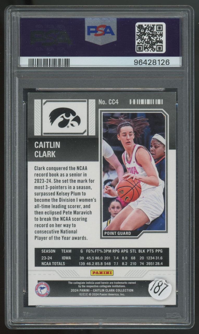 2024 Caitlin Clark Collection College Contenders #CC4 PSA 9