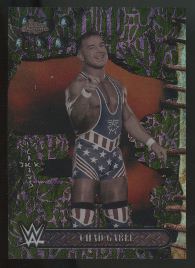 2025 Topps Chrome WWE Cactus Jack Chad Gable Cactus Jack Refractor /41 #88